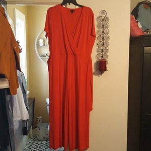 Ann Taylor Red Jumpsuit